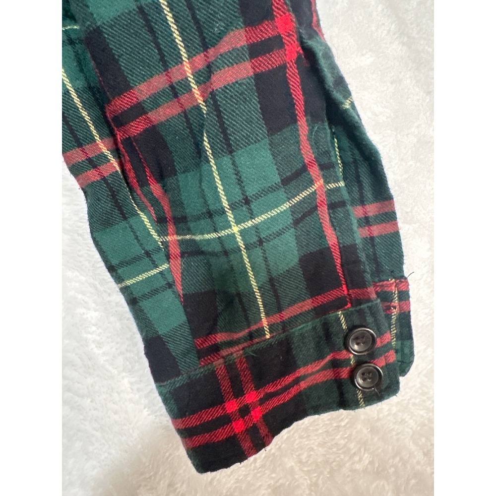 4x4 Sherpa Lined Plaid Flannel Jacket Zip Up Warm Winter Women XL - Picture 10 of 11